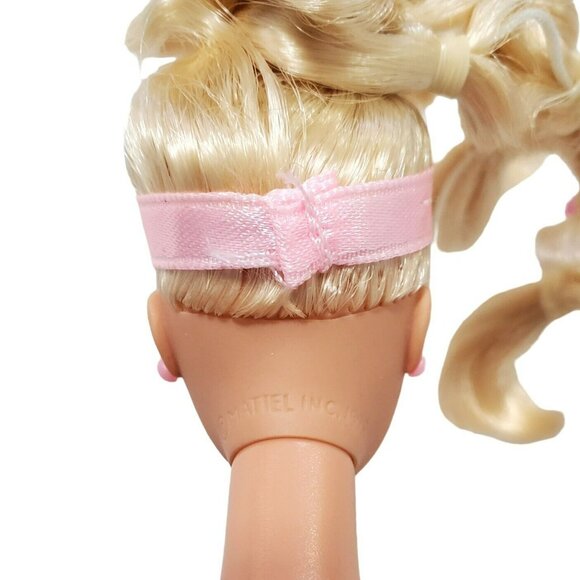 Barbie Rose Princess Doll Magic Growing Hair Pink Glitter Dress Skirt Earrings - Picture 16 of 16